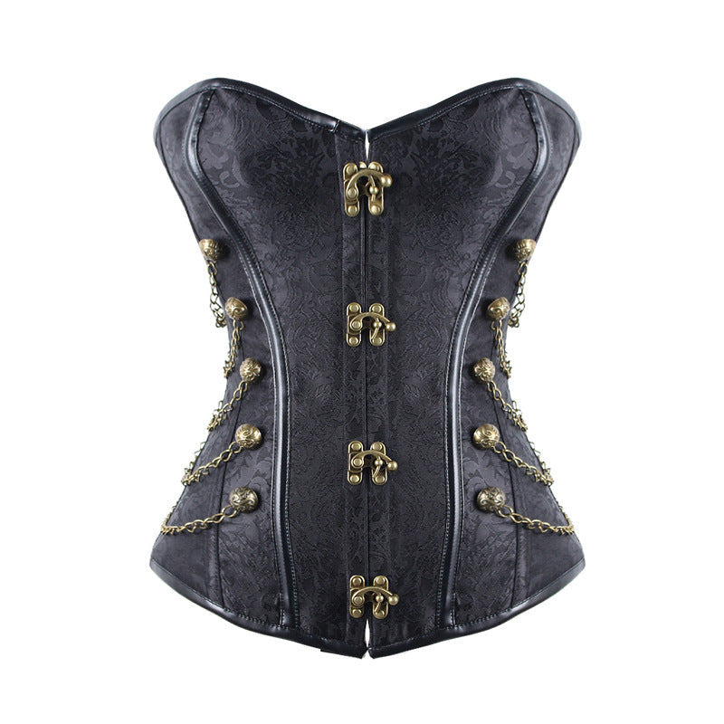 Shop corsets including over bust corsets, under bust styles, lace corsets, zip corsets, fitted waist styles, statement tops, and bold fashion pieces 
