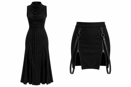 Dark feminine dresses and skirts collection – gothic velvet gowns and asymmetric skirts from Alternative Darkwear